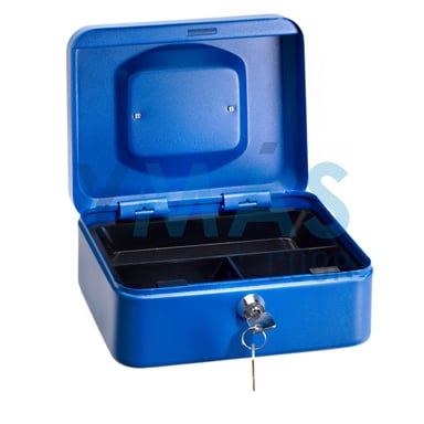 CAJA ALHAJAS BANDEJA LLAVE AZUL 20X16X9CM