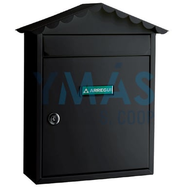 BUZON EXTERIOR ACERO VISIT NEGRO