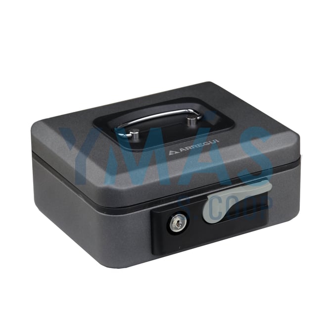 CAJA ALHAJAS BANDEJA PULSADOR GRAFITO 20X16X9CM