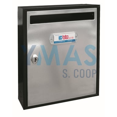 BUZON TEIDE VERTICAL NEGRO INOX