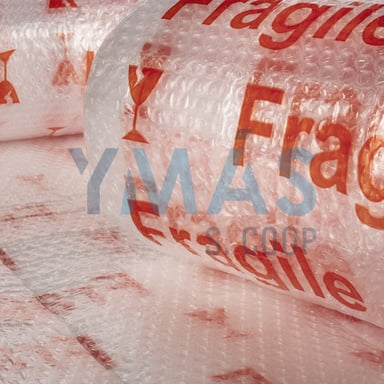 PLASTICO BURBUJA 40GR/M2 IMPRESO FRAGIL 0.6X10M