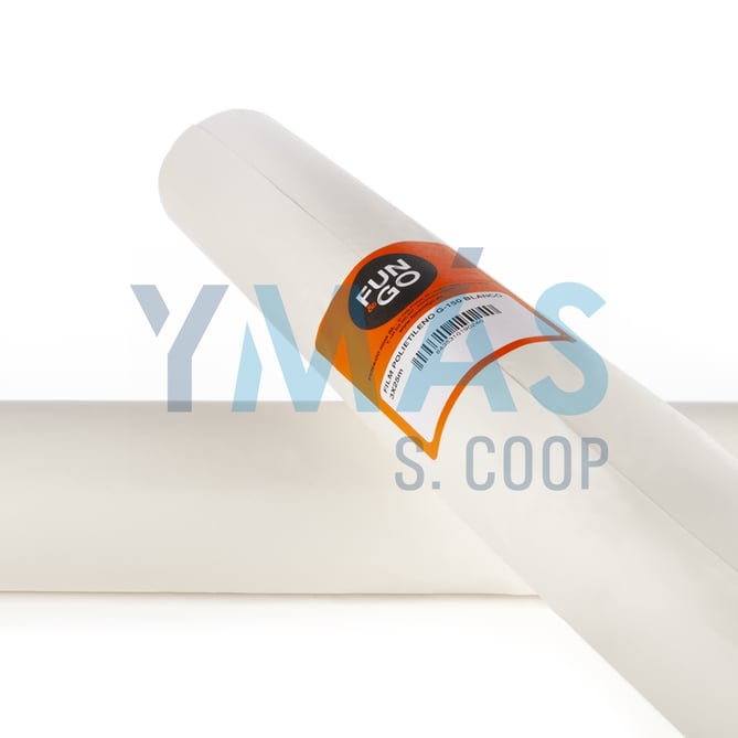 ROLLO FILM POLIETILENO G-150 BLANCO 3X25M