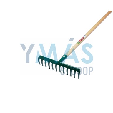 RASTRILLO JARDIN 12 DIENTES MANGO MADERA 130CM