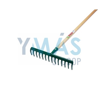 RASTRILLO JARDIN 14 DIENTES MANGO MADERA 130CM