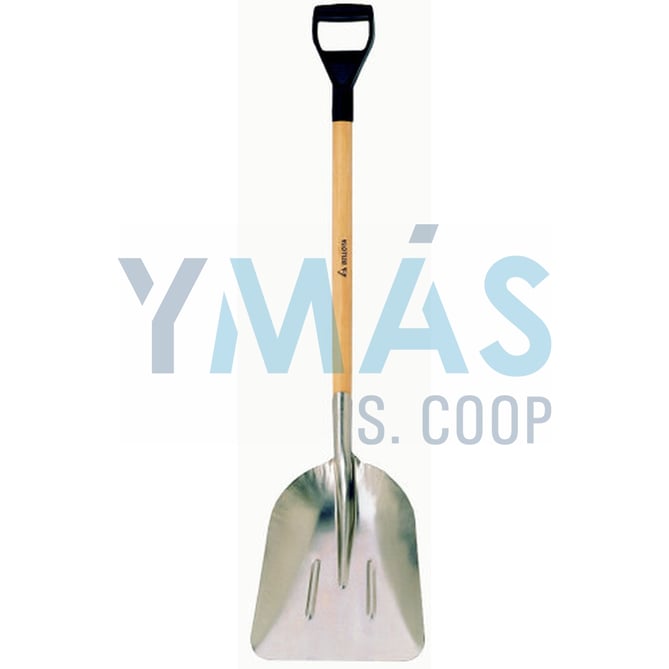 PALA CUADRADA ALUMINIO MANGO ANILLA 5522