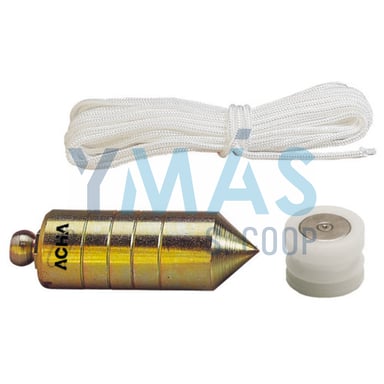 PLOMADA ZINCADA/DIABOLO MAGNET. 700 GRS