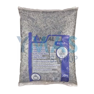 VIDRIO GRUESO PARA FILTRO DE PISCINA 20KG