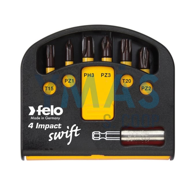 JUEGO PUNTAS IMPACTO C/ADAPTADOR SWIFT TORX 6 UNID