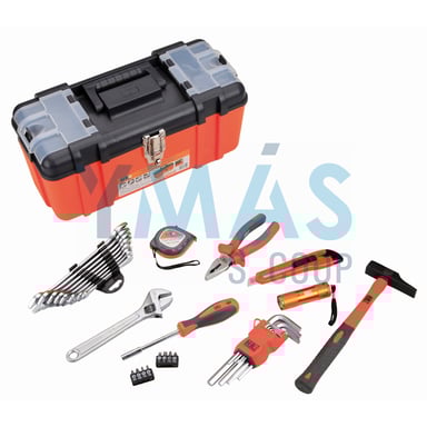 CAJA HERRAMIENTAS PLASTICO 33 PIEZAS