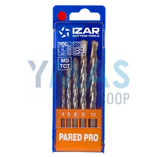 JUEGO 5 BROCAS PARED PRO 4-10MM