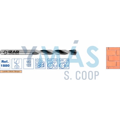 BROCA LADRILLO 6X100MM MD-TCT 1880