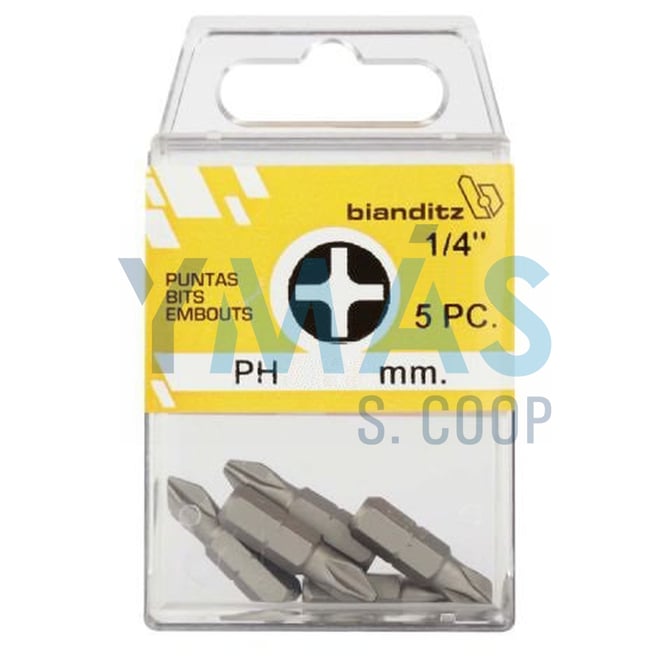 PUNTA ATORNILLAR PH 3X25 1/4" 5UDS EXTRA