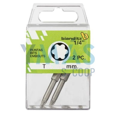 PUNTA ATORNILLAR TORX 20X50 1/4  2UDS EXTRA