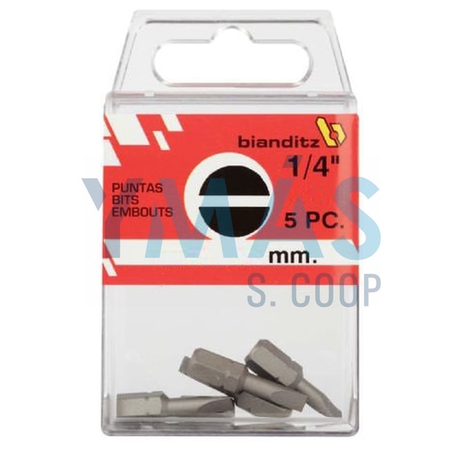 PUNTA ATORNILLAR PLANA 5,5X0,8X25 1/4 5UDS EXTRA