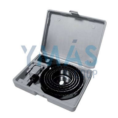 JUEGO BROCA CAMPANA 64-127MM 8PIEZAS FSK