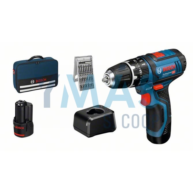 TALADRO PERCUTOR GSB 2 BAT 12V 2.0AH + CARGADOR