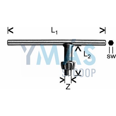 LLAVE PORTABROCA BOSCH 0045
