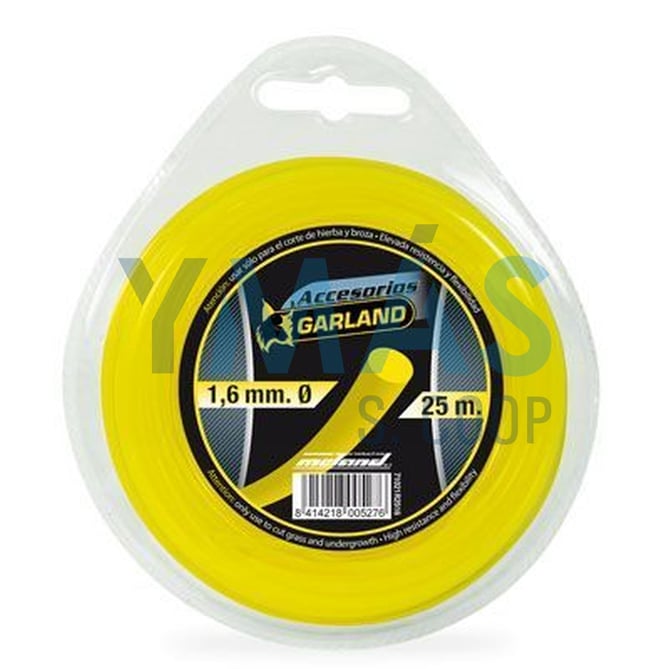 ROLLO HILO NYLON 25MX1,6MM REDONDO