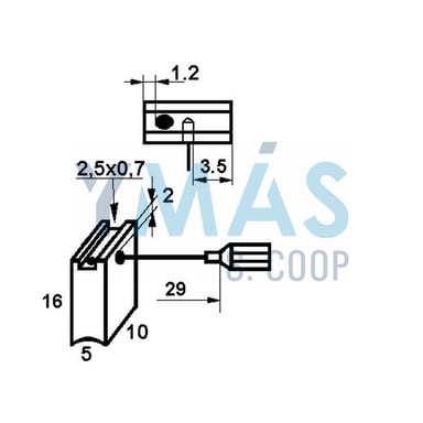 JUEGO ESCOBILLAS PVC BOSCH 1129J