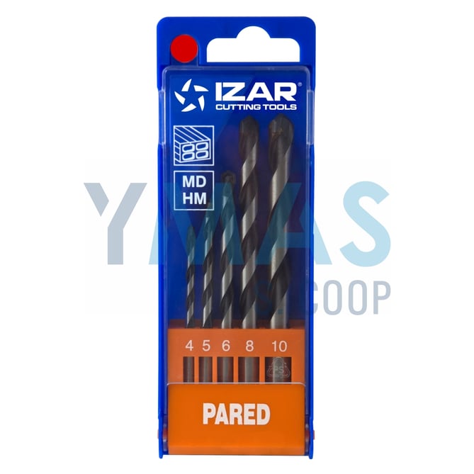 JUEGO 5 BROCAS PARED STANDARD 4-10MM
