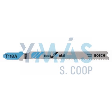 HOJA SIERRA CALAR HSS BASIC T 118 A METAL 3 UNID