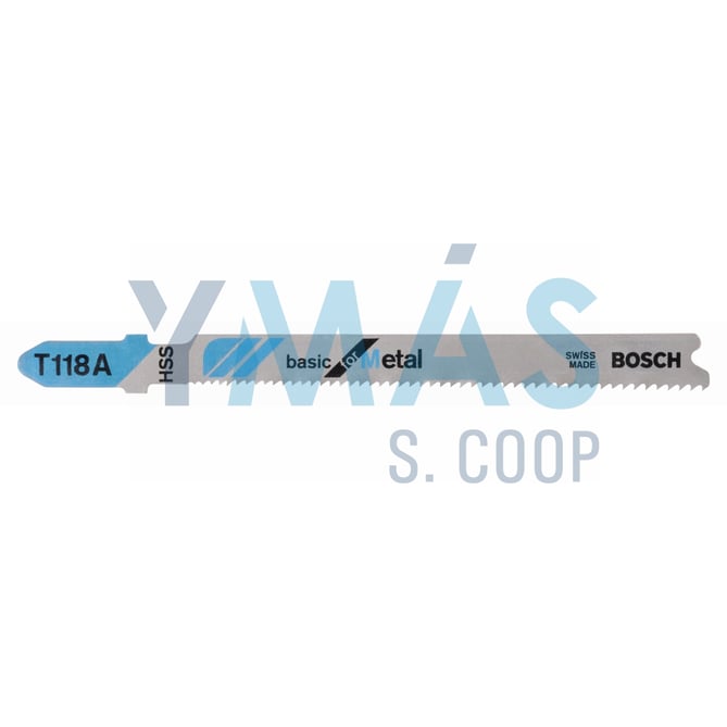 HOJA SIERRA CALAR HSS BASIC T 118 A METAL 3 UNID