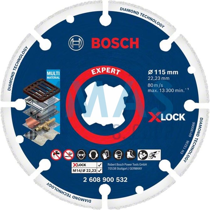 DISCO CORTE DIAMANTE METAL X-LOCK 115MM