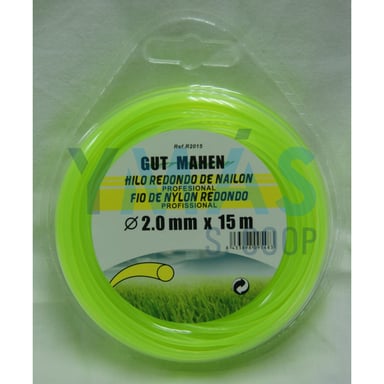 HILO DESBROZADORA NYLON REDONDO 2x15M