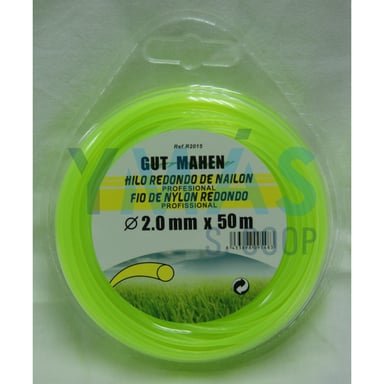 HILO DESBROZADORA NYLON REDONDO 2x50M