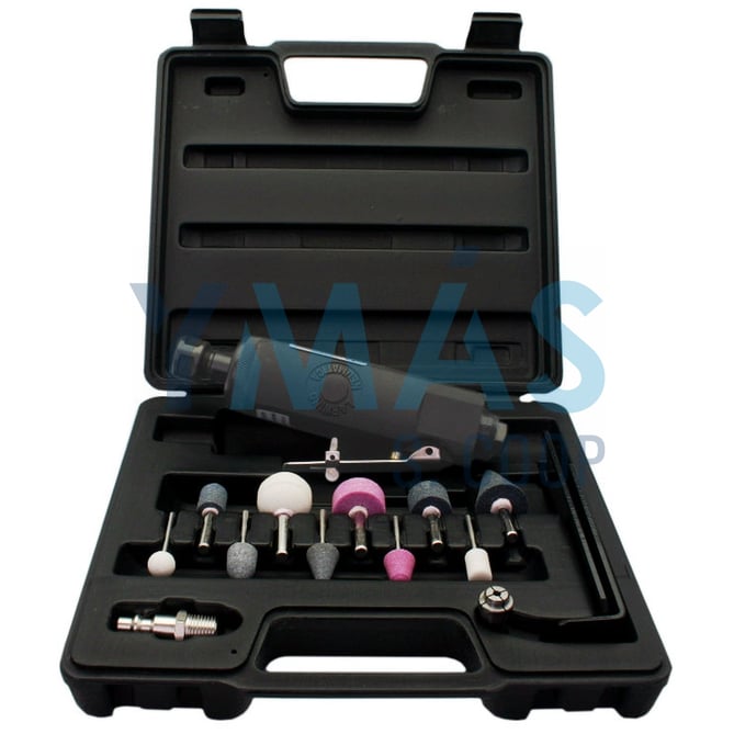AMOLADORA RECTA + SET MUELAS LARWIND