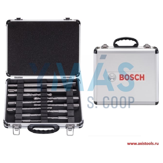 MALETIN BOSCH 9 BROCAS SDS-PLUS PUNTERO Y CINCEL