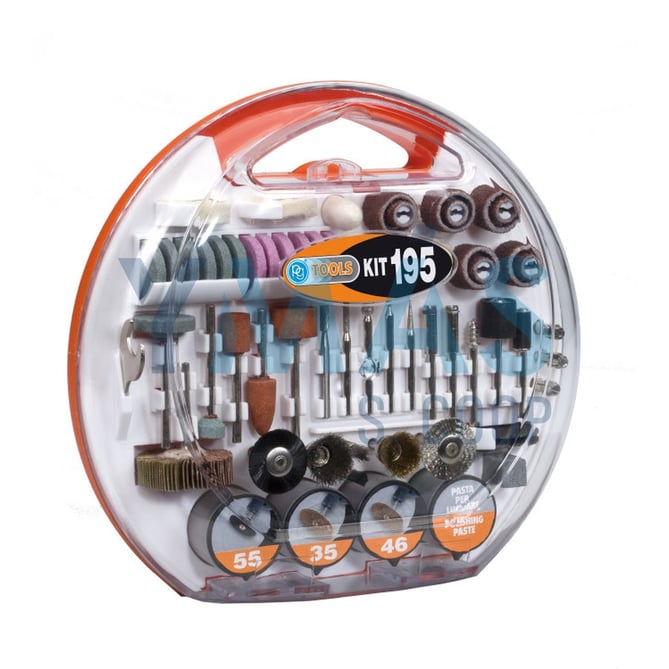 KIT ACCESORIOS MULTIHERRAMIENTA UNIVERSAL 195 PZAS