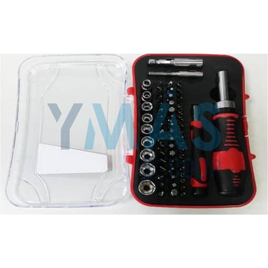 KIT 65 PUNTAS CON ADAPTADOR 25MM Y DESTORNILLADOR