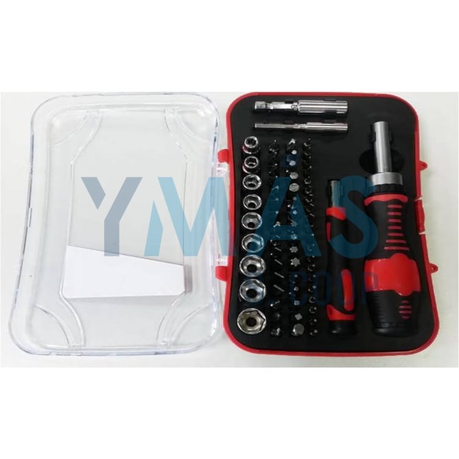KIT 65 PUNTAS CON ADAPTADOR 25MM Y DESTORNILLADOR