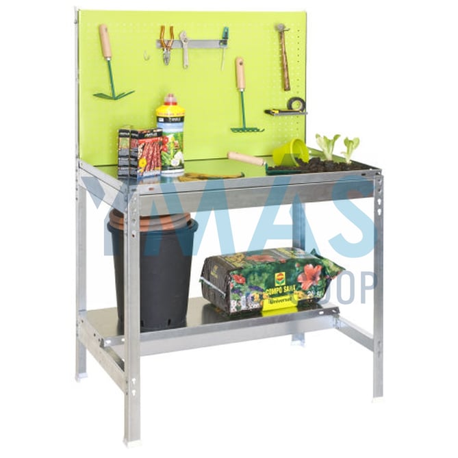BANCO TRABAJO PARA JARDIN GALVANIZADO