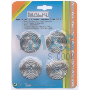 ROLLO ESTAÑO 60SN 40PB BLISTER 4UNDS. SALKI