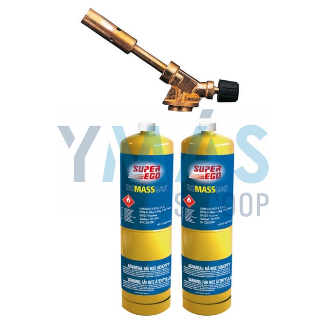 SOPLETE SUPER FOGO +2 CARTUCHOS ROMASSGAS 400GR
