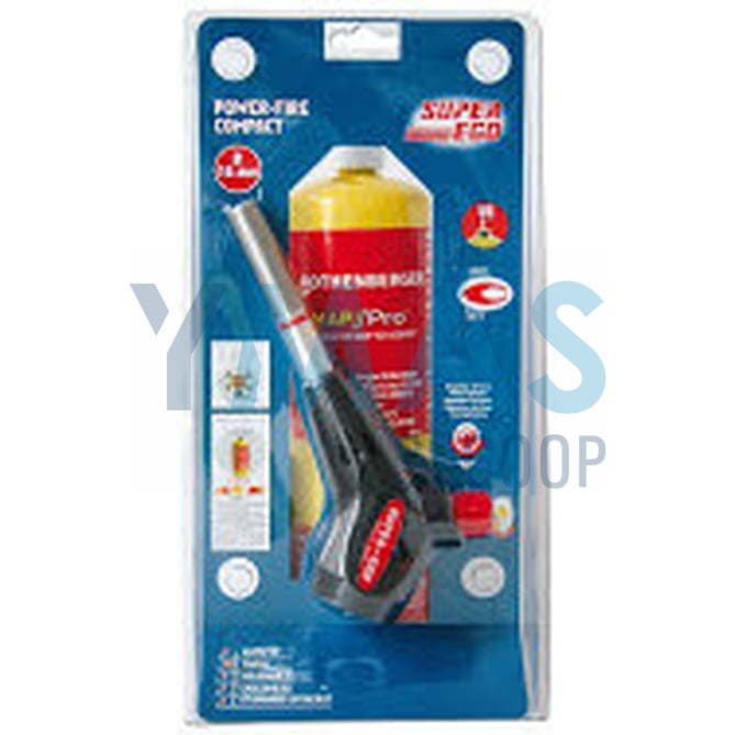 SOPLETE POWER FIRE COMPACT + CARTUCHO GASMAP 400GR