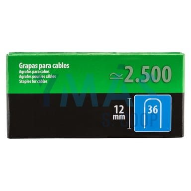 GRAPA CABLE 36-14MM BLISTER 1000 UNIDADES
