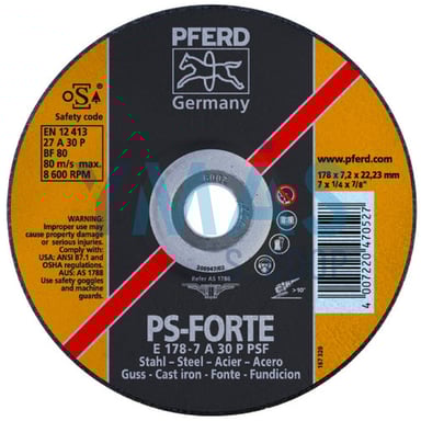 DISCO ACERO E 115X7X22 PSF STEEL