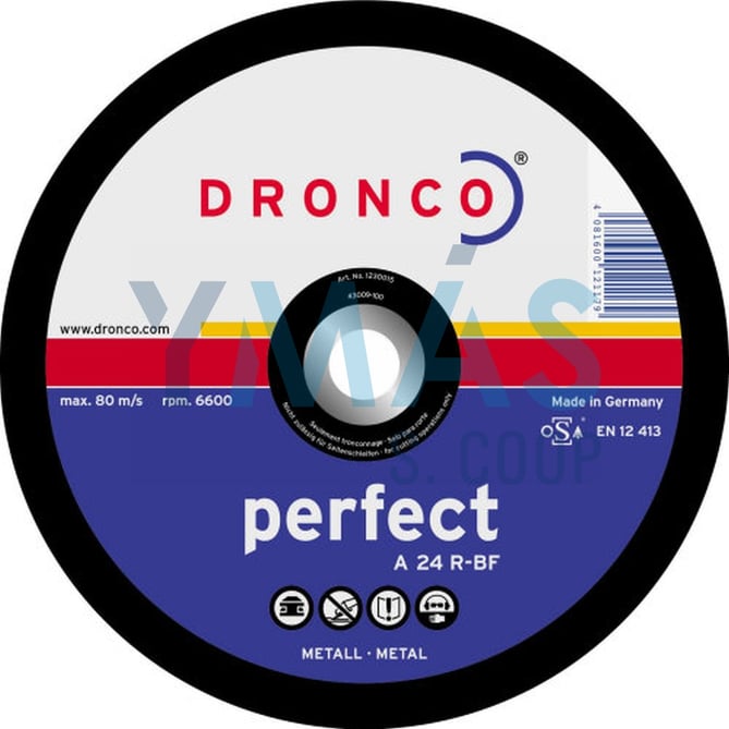 DISCO ACERO DRONCO 125X3X22,2 PERFECT