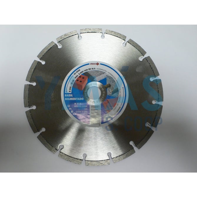 DISCO DIAMANTE SEGMENTADO 230MM G.OBRA BASIL