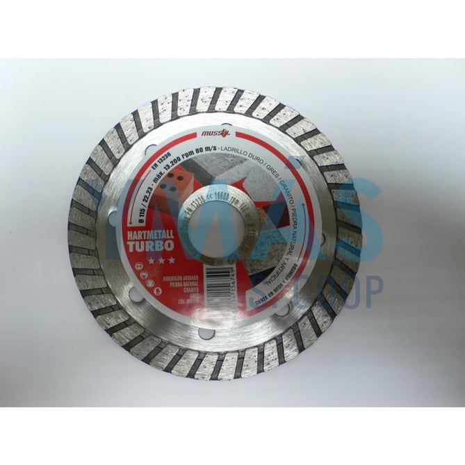 DISCO DIAMANTE 115MM HARTMETALL TURBO