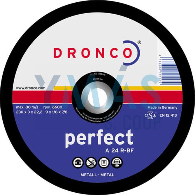 DISCO ACERO DRONCO 180X3X22,2 PERFECT
