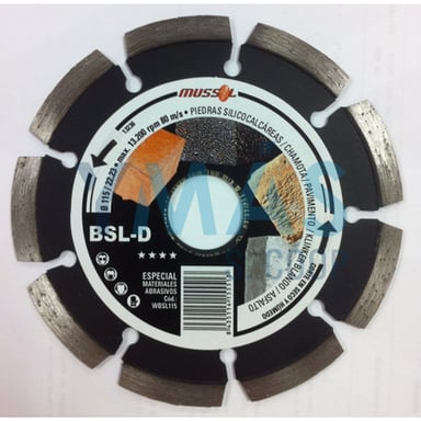 DISCO SEGMENTADO 115MM PIEDRA PROFESIONAL BSL-D