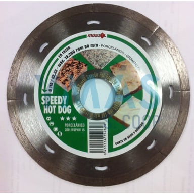 DISCO CONTINUO PORCELANICO 115MM SPEEDY HOT DOG