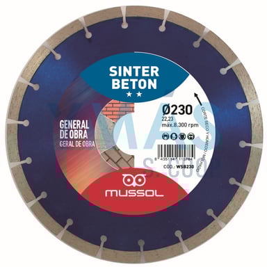 DISCO DIAMANTE SEGMENTADO 230MM G.OBRA SINTER BETO
