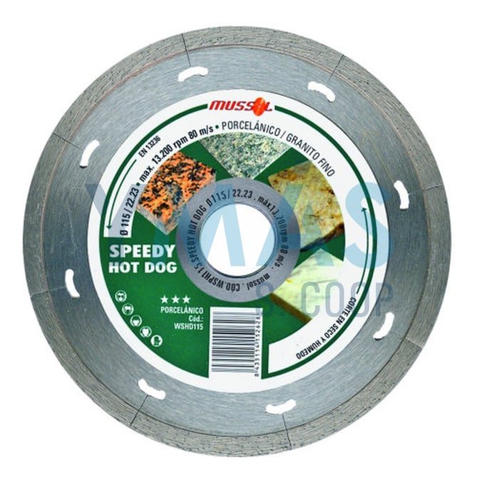 DISCO CONTINUO PORCELANICO 180MM SPEEDY HOT DOG