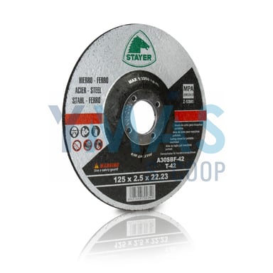 DISCO CORTE DE HIERRO 125X2,5X22