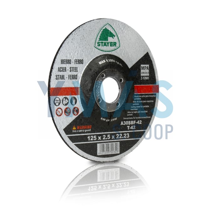 DISCO CORTE DE HIERRO 125X2,5X22
